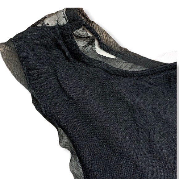 SIMPLY VERA VERA WANG BLACK SLEEVELESS TOP SIZE 0X - Picture 4 of 5